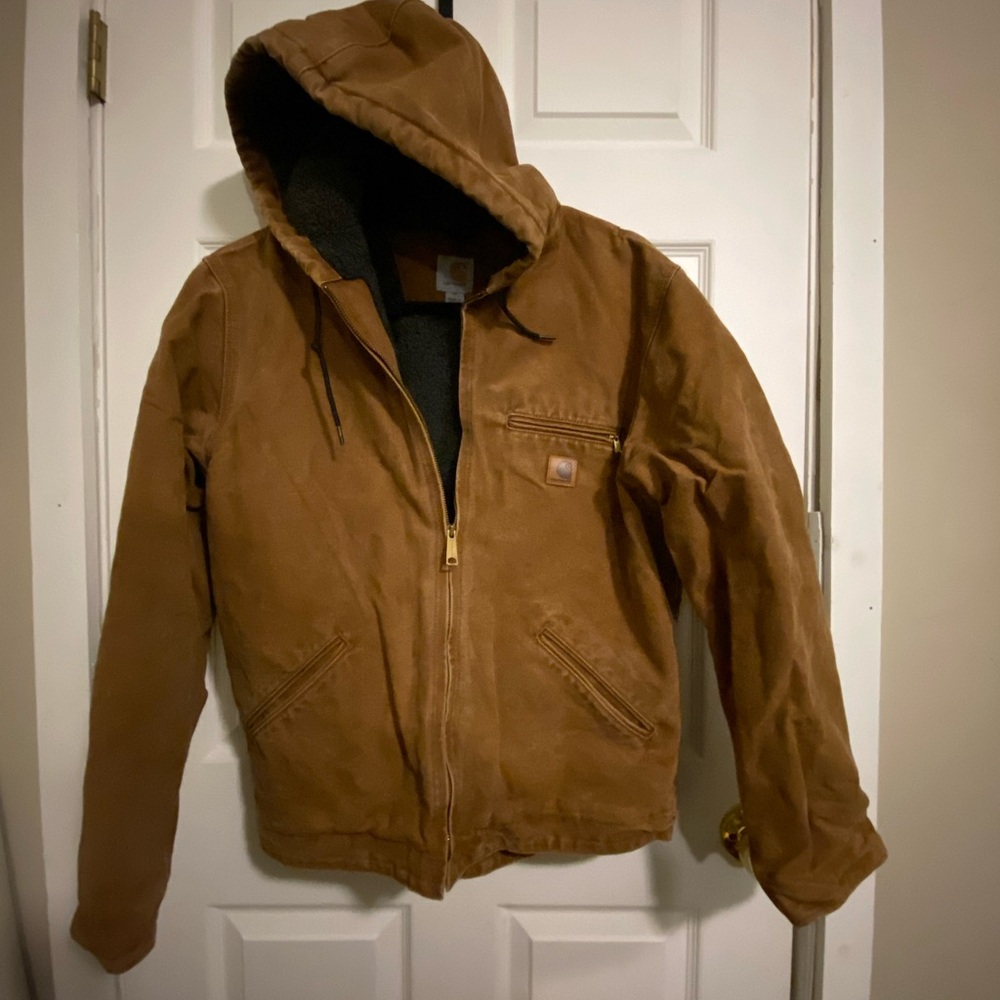 Carhartt Men's Brown Hooded Jacket